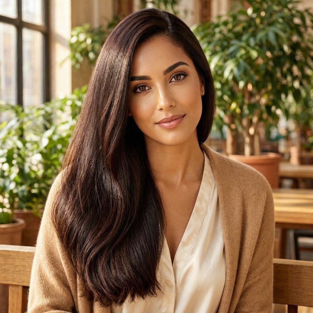 woman with healthy-looking hair